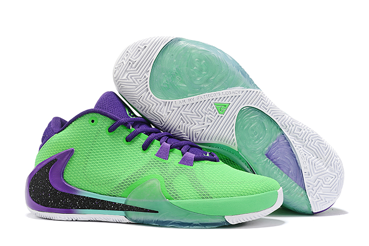 Nike Zoom Freak 1 Eagle Green Purple Black Shoes